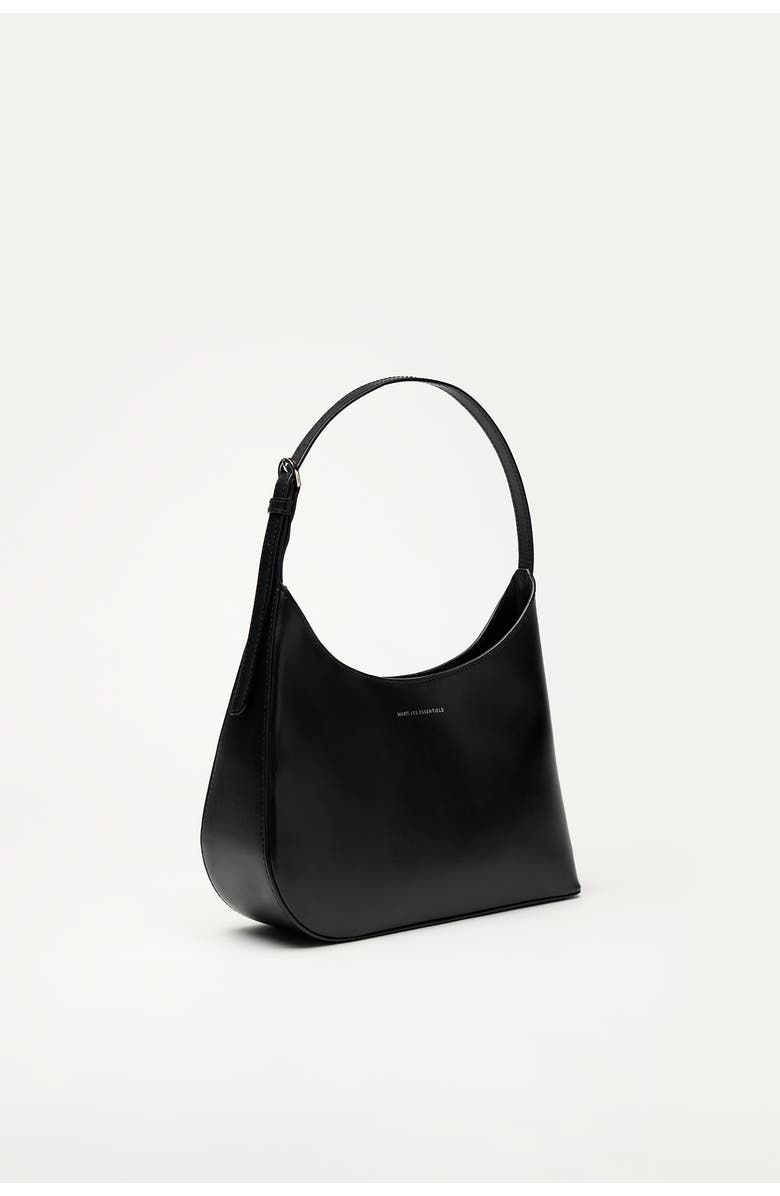 Want Les Essentiels Arch Smooth Leather Shoulder Bag, Alternate, color, Black
