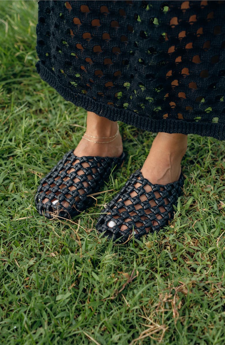 Jelavu Giselle Woven Mule, Alternate, color, Black