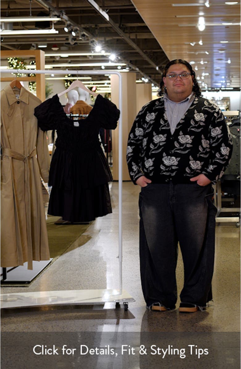 Lyza Ruffle Puff Sleeve Tiered Cotton Minidress, sales video thumbnail