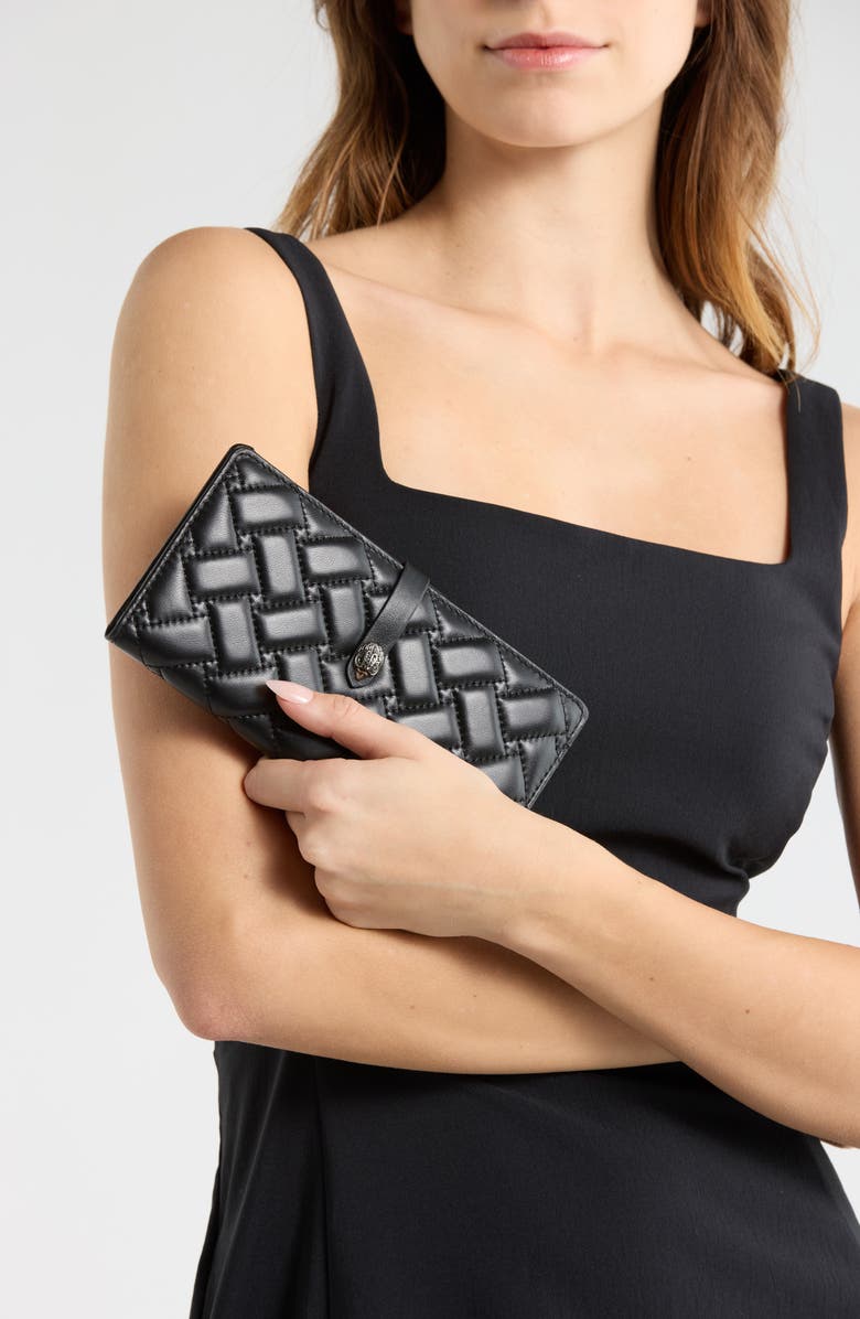 Kurt Geiger London Quilted Leather Bifold Wallet, Alternate, color, 