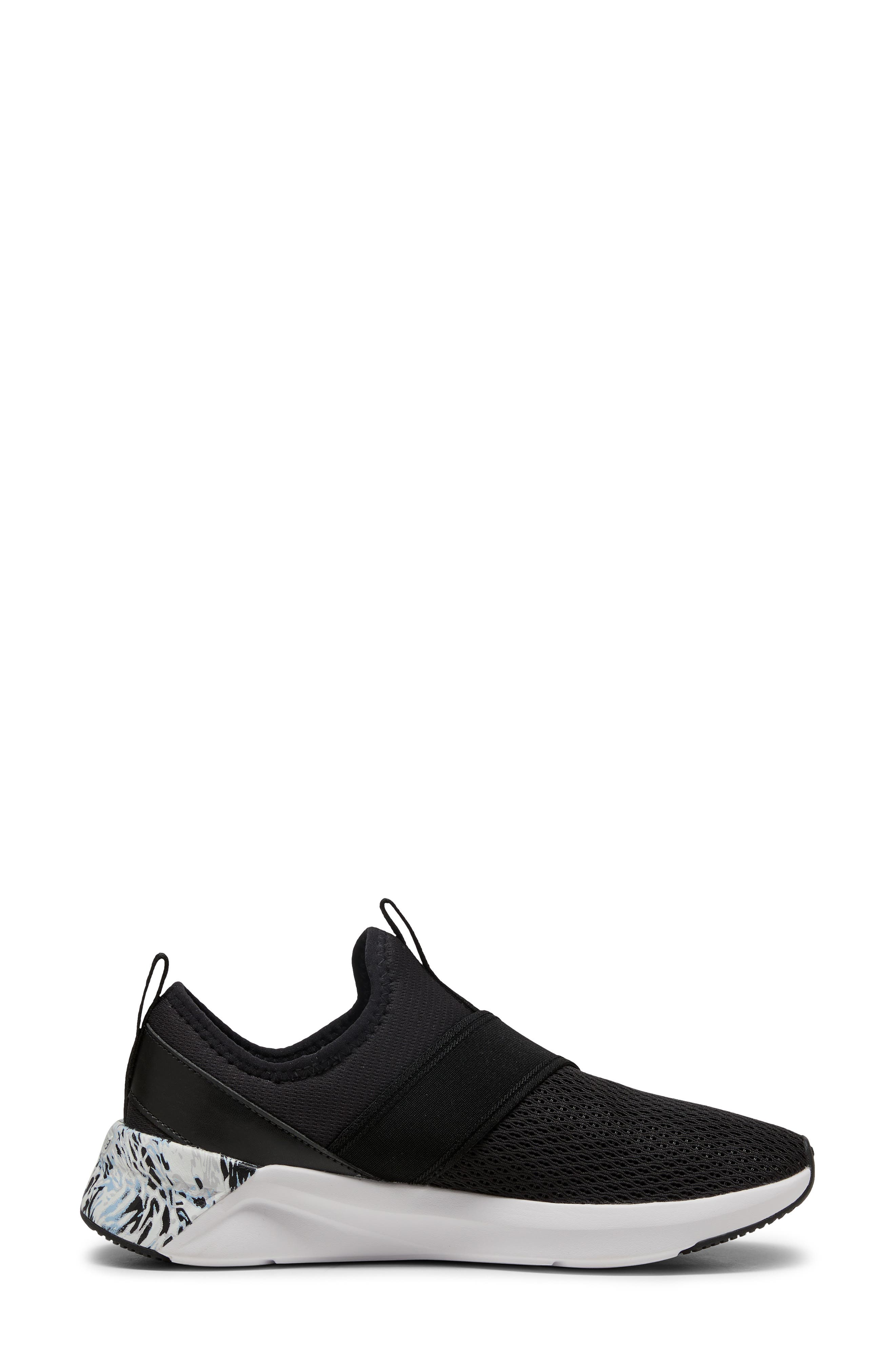 PUMA Softride Harli Slip-On Sneaker, Alternate, color, Puma Black- Tropic- White