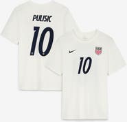 Nike Men's Nike Christian Pulisic Cream USMNT Home Name & Number T-Shirt