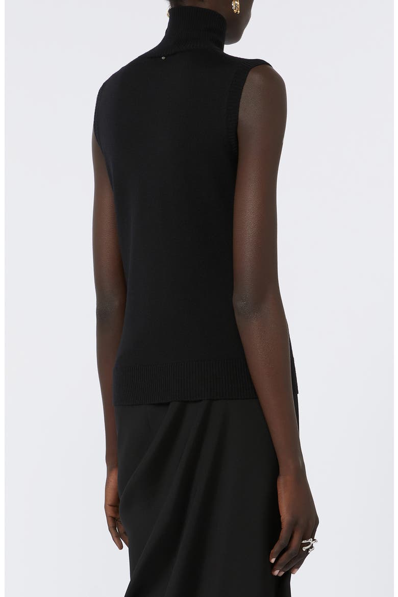 Vertigo Sleeveless Virgin Wool Sweater, Alternate, color, BLACK