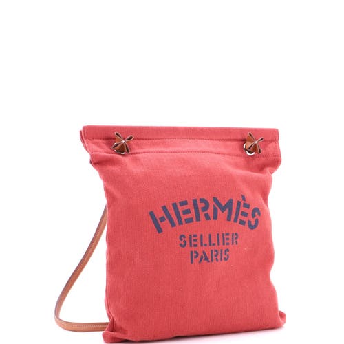 Pre-owned Hermes Hermes Aline Bag Toile Mm In Red