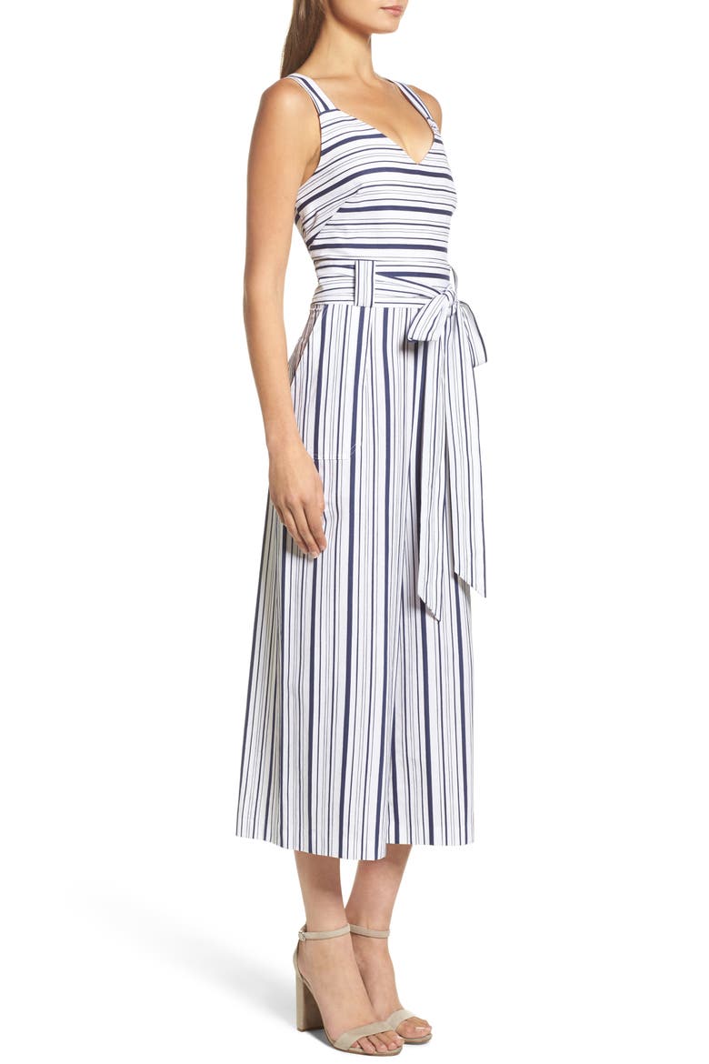 Stripe Culotte Jumpsuit, Alternate, color, BLUE/ WHITE ELLA STRIPE