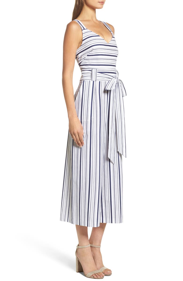 Chelsea28 Stripe Culotte Jumpsuit, Alternate, color,