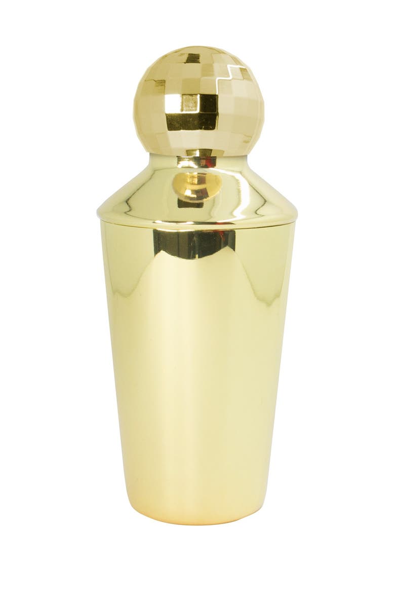 DCI Gold Disco Ball Cocktail Shaker, Main, color,