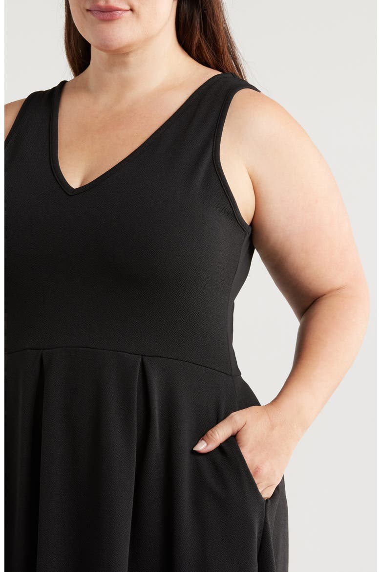 Party Stretch High-Low Dress, Alternate, color, BLACK