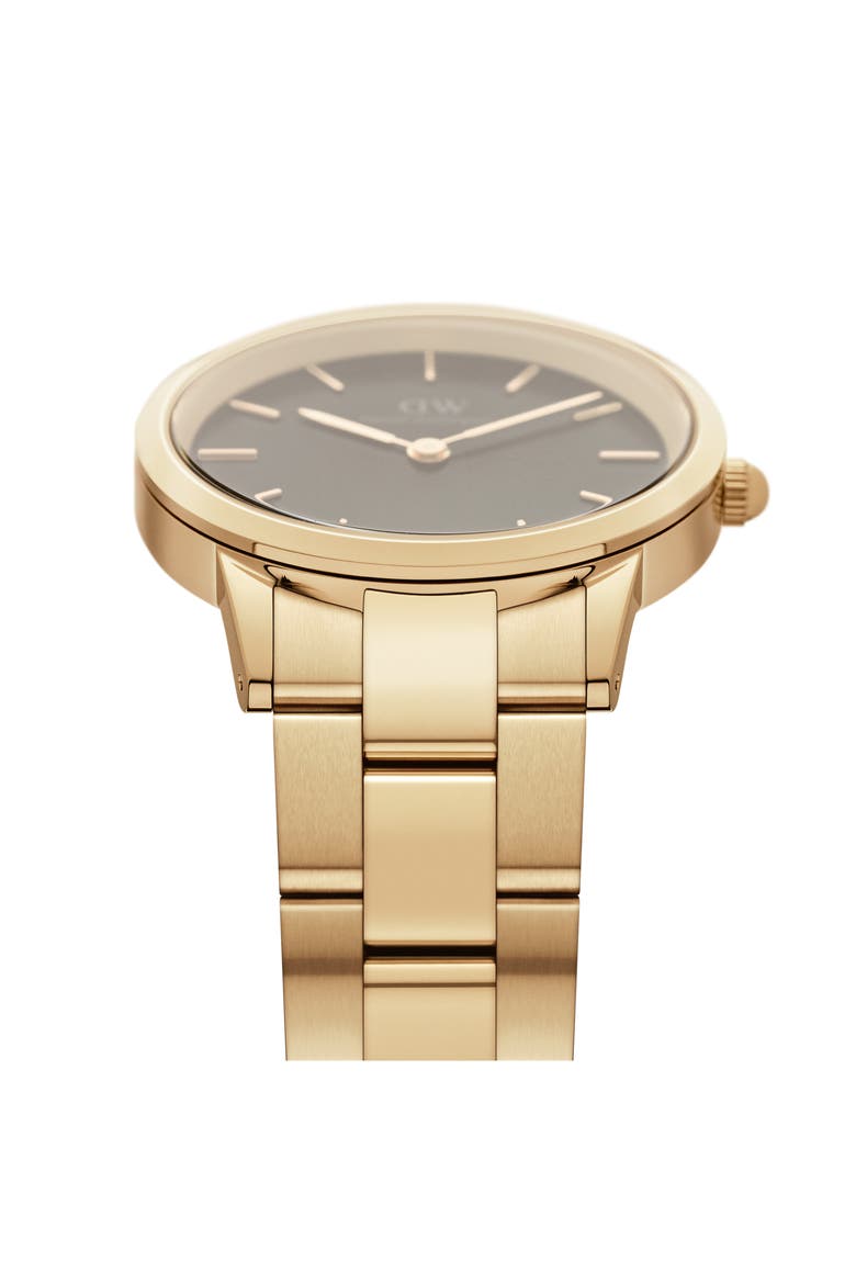 Iconic Link Bracelet Watch, 32mm, Alternate, color, GOLD