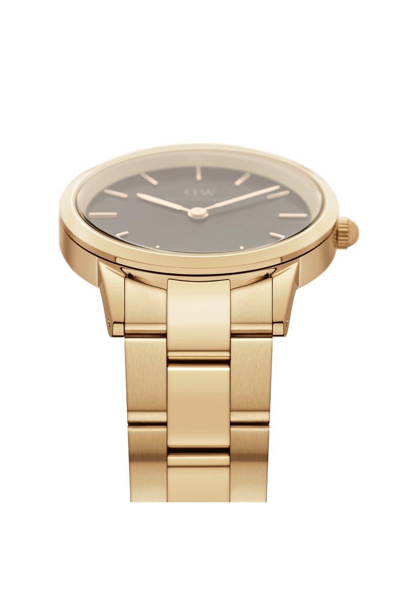 Daniel Wellington Iconic Link Bracelet Watch, 32mm, Alternate, color, Gold