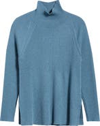 Eileen Fisher Rib Turtleneck Wool Sweater
