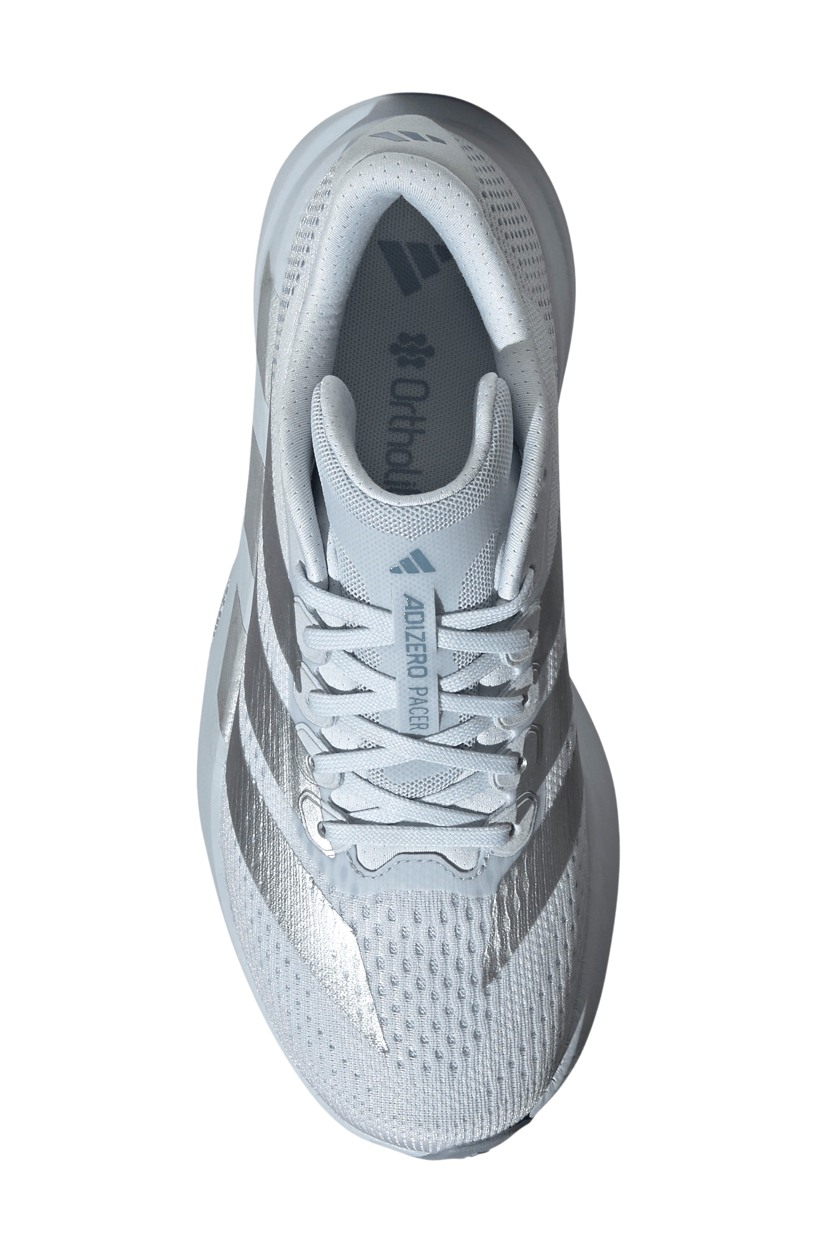 Adizero Pacer Running Sneaker, Alternate, color, HALO BLUE/ SILVER/ BLUE
