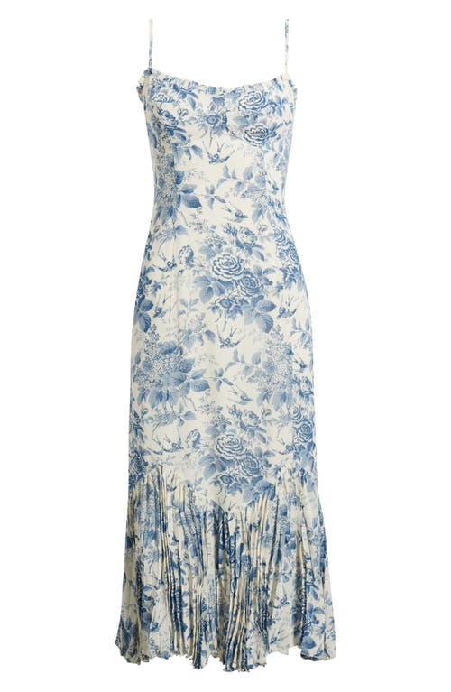 Reformation Aiko Floral Print Midi Dress