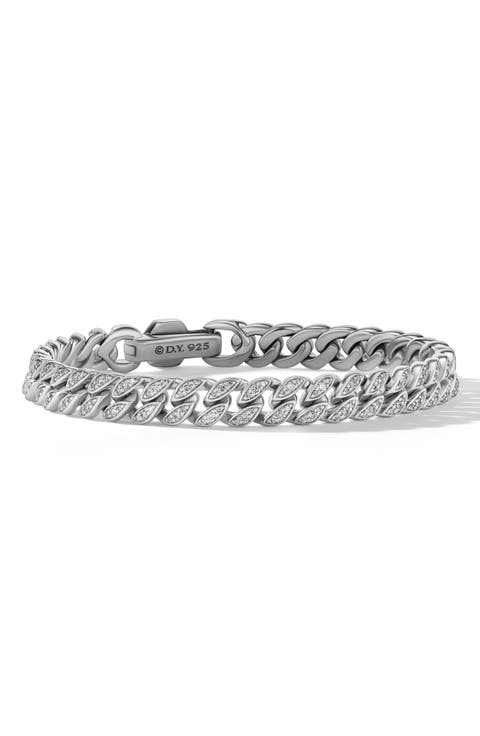 Pavé Diamond Curb Chain Bracelet