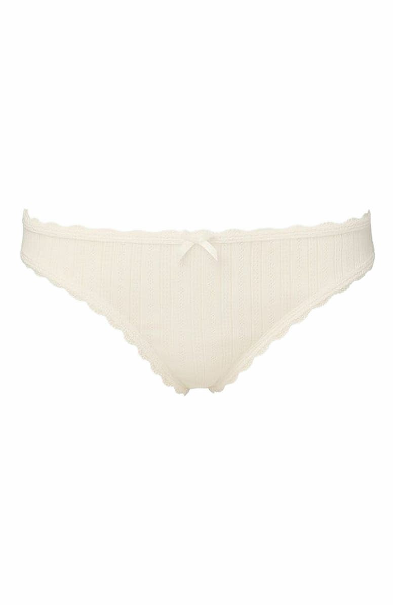 WeWoreWhat Low Rise Brief, Main, color, Ivory