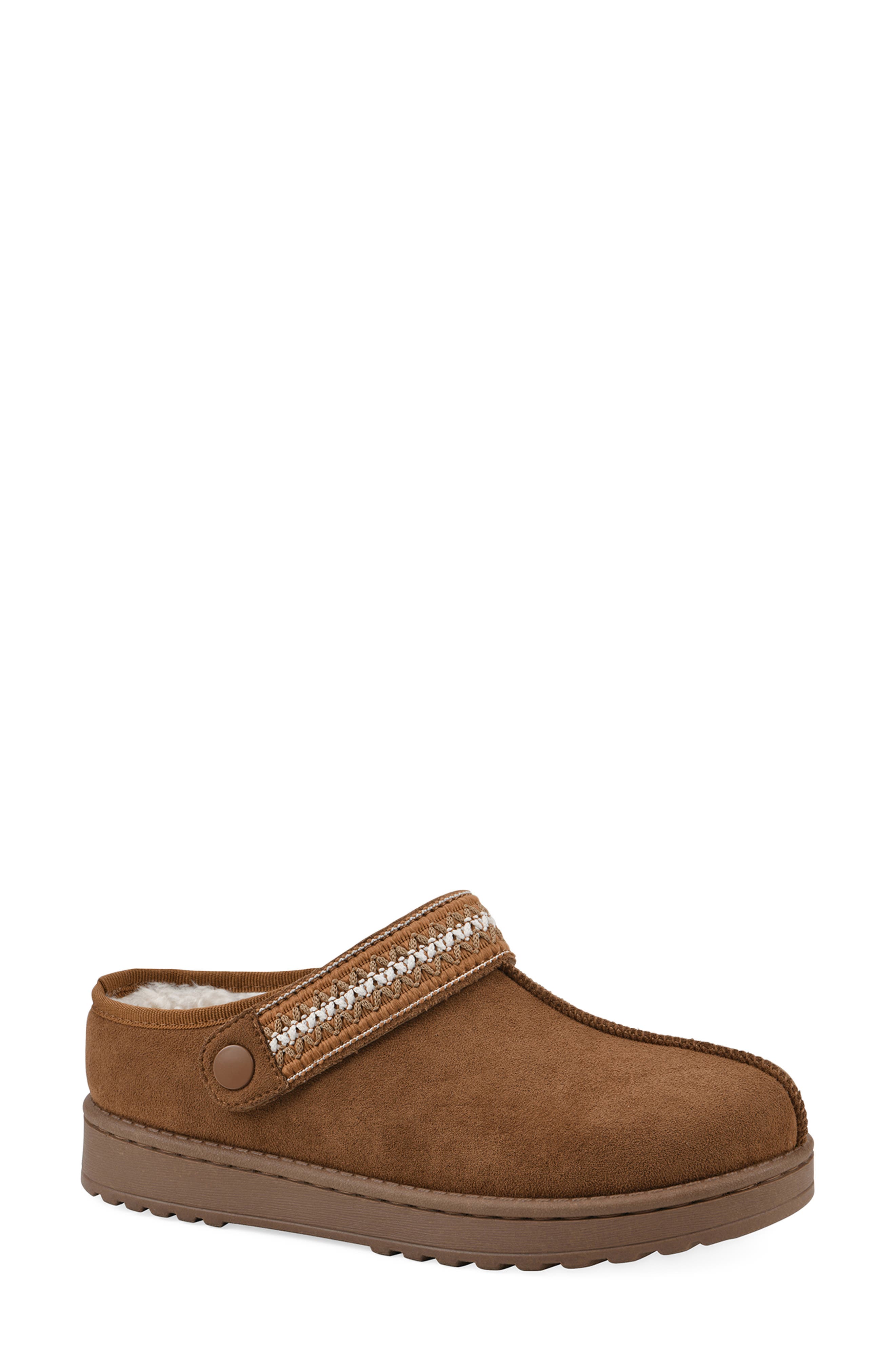 Incast Faux Shearling Lined Clog Slipper