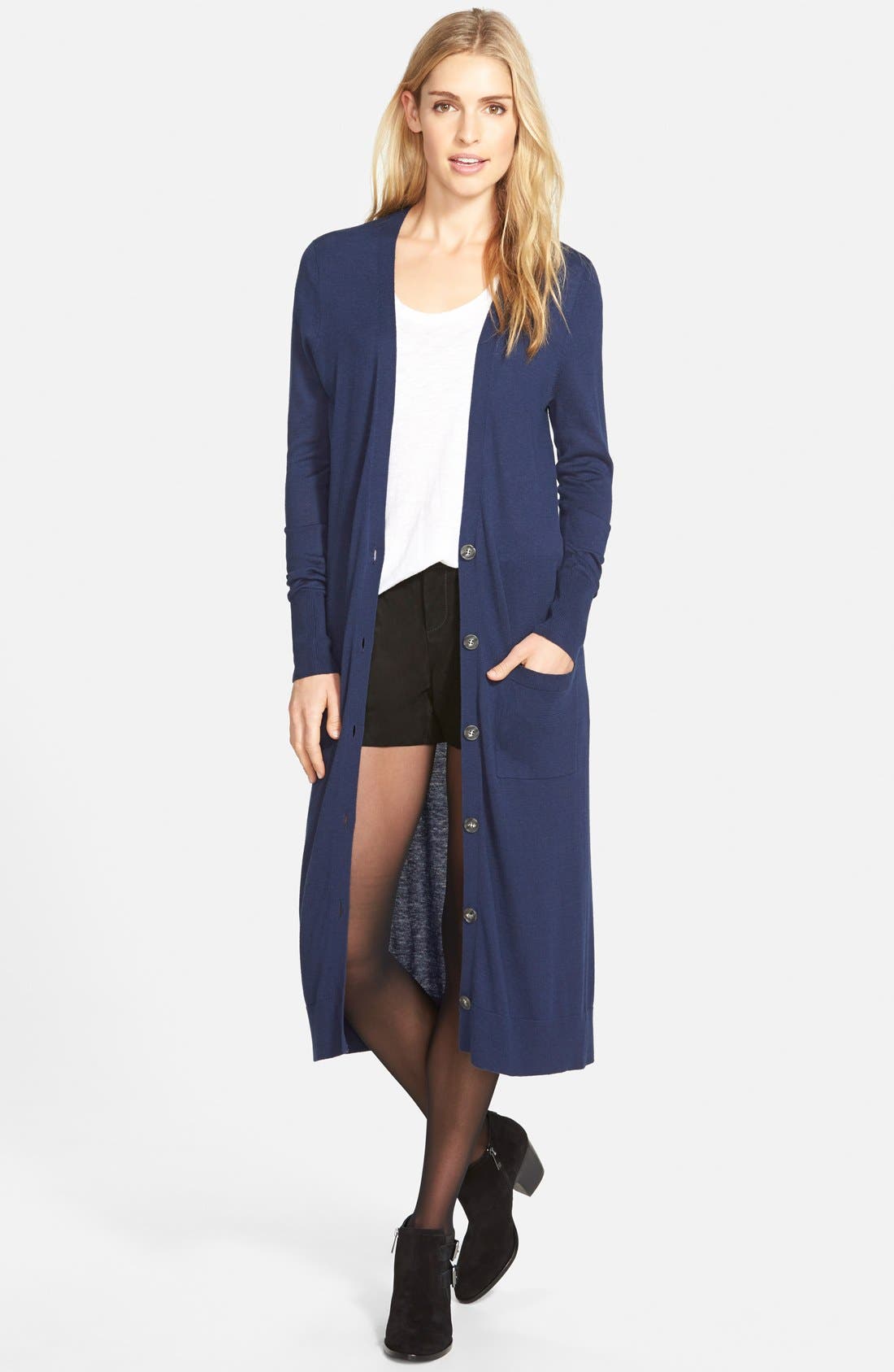 Ivanka Trump 'Taren' Suede Bootie, Alternate, color, 