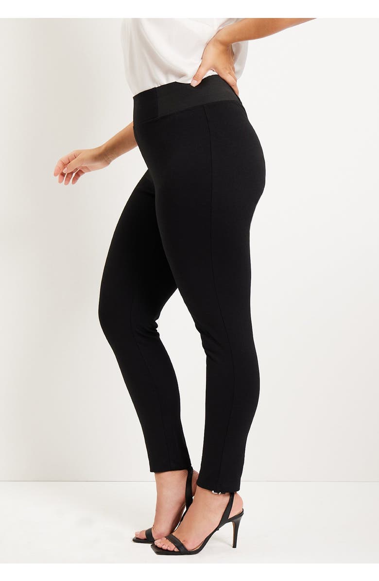 June + Vie FormFit Classic Ponte Pant, Alternate, color, Black