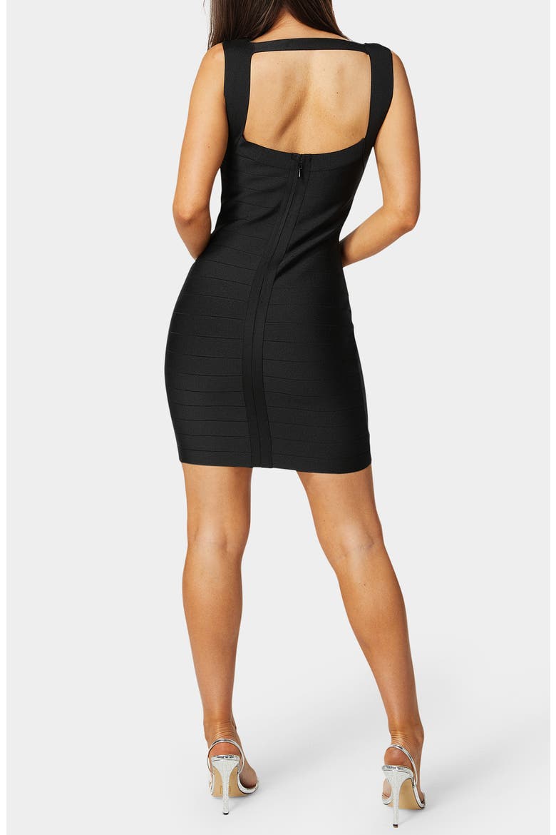 Open Back Bandage Minidress, Alternate, color, BLACK