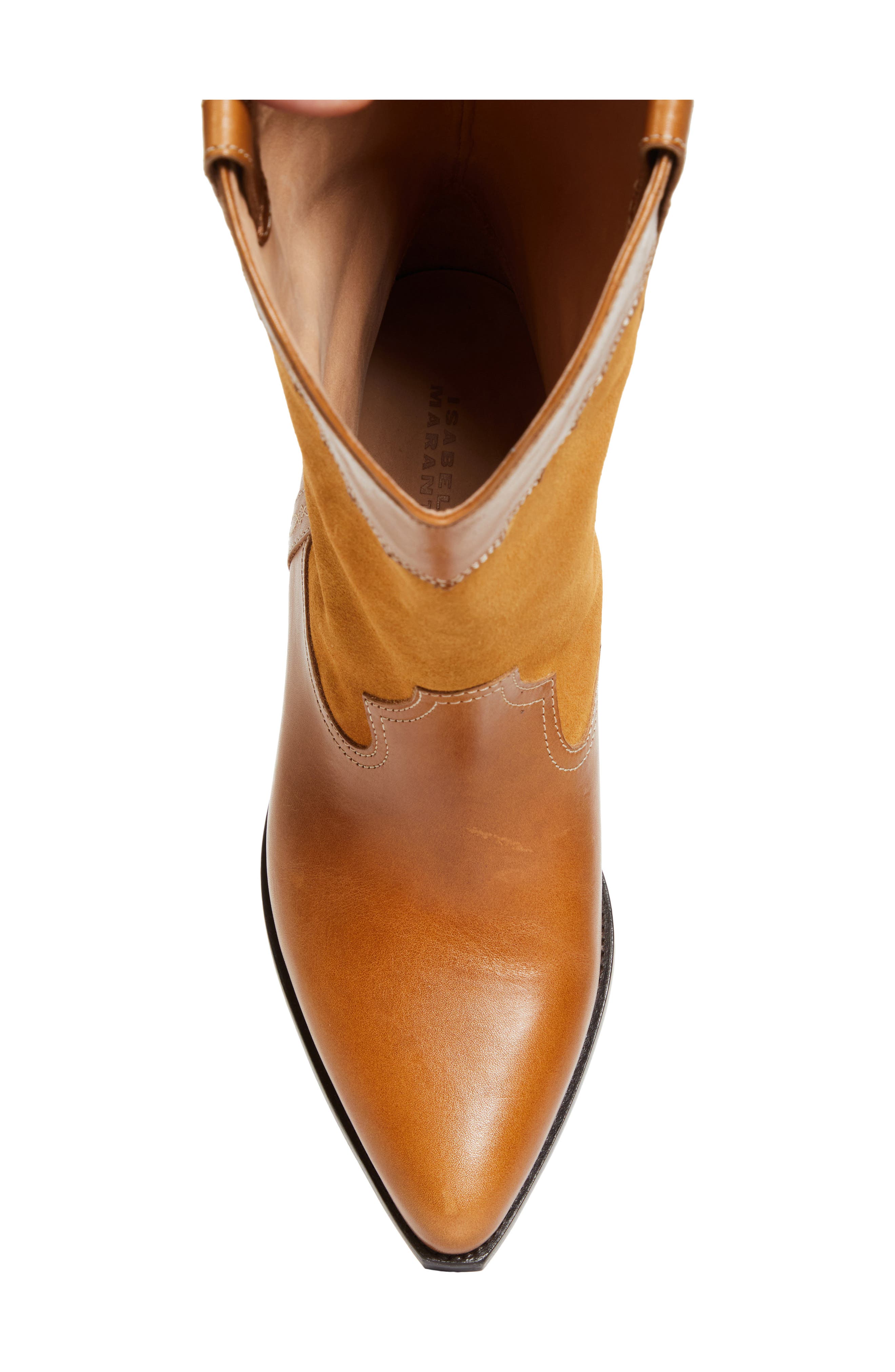 Isabel Marant Duerto Western Boot, Alternate, color, Chestnut