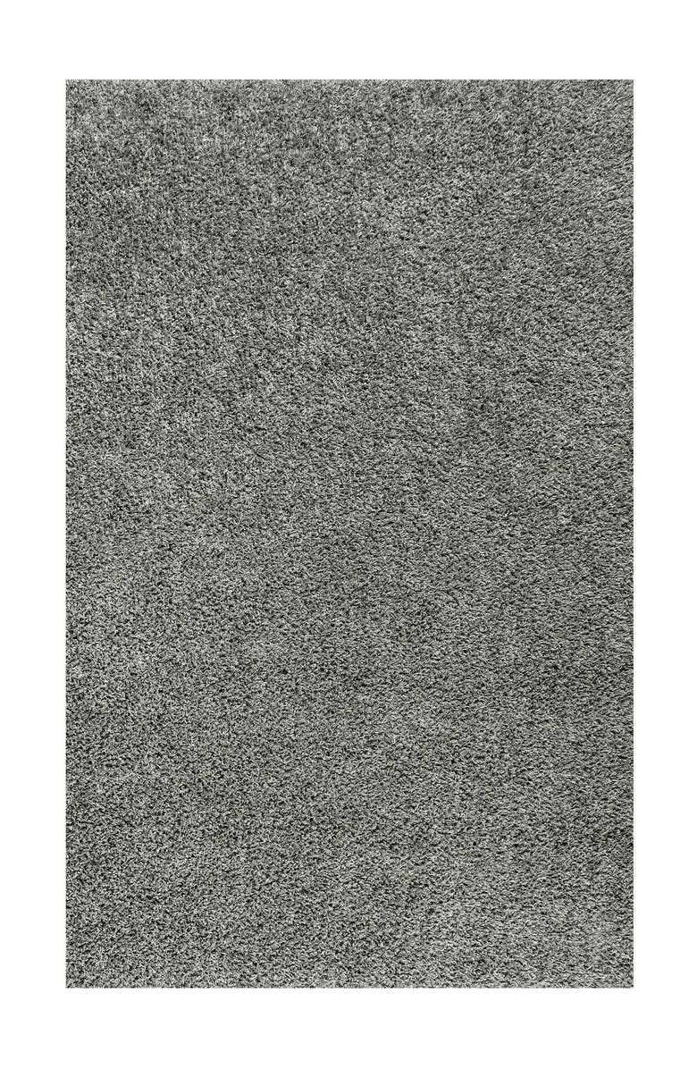 JONATHAN Y Mercer Shag Plush Area Rug, Main, color, Charcoal
