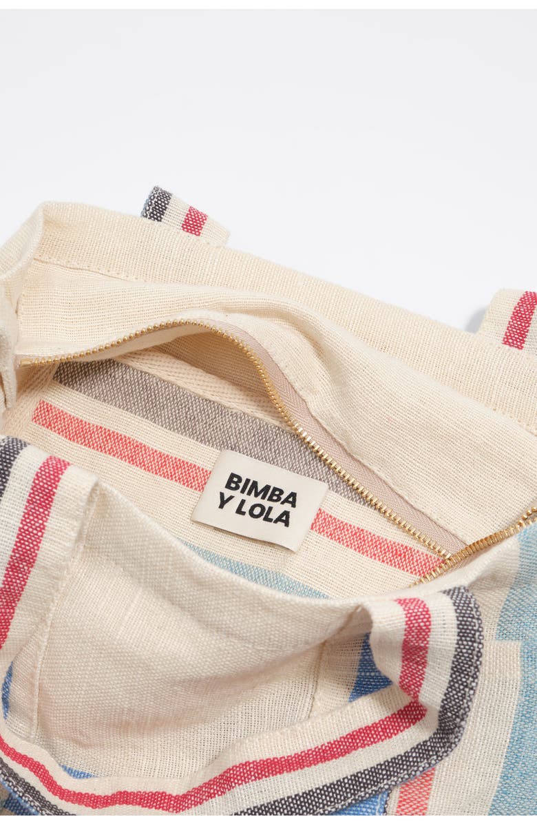 Bimba y Lola Mini Linen Crossbody Bag, Alternate, color,