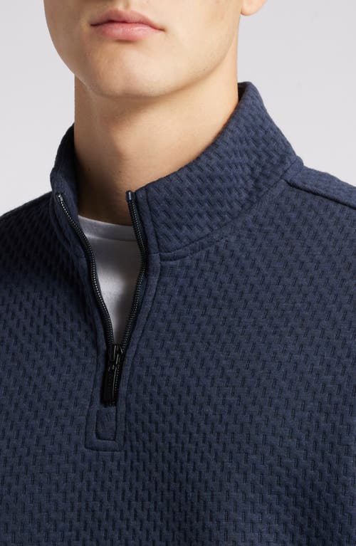 Robert Barakett Brokenhill Half Zip Pullover In Navy