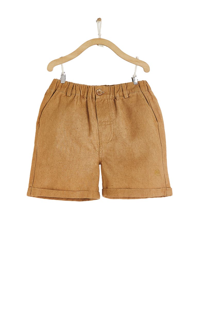 Babycottons Premium Cotton Manu Bermuda for Infant, Main, color, Camel