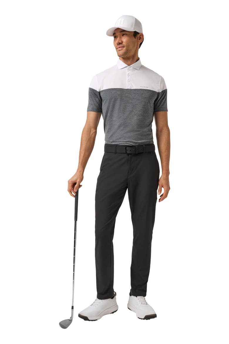 Heater Pro Colorblock Performance Polo, Alternate, color, WHITE
