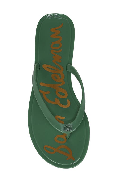 Shop Sam Edelman Dean Flip Flop In Green Garden