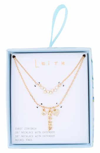 Set of 2 Mama Cluster Charm Necklaces