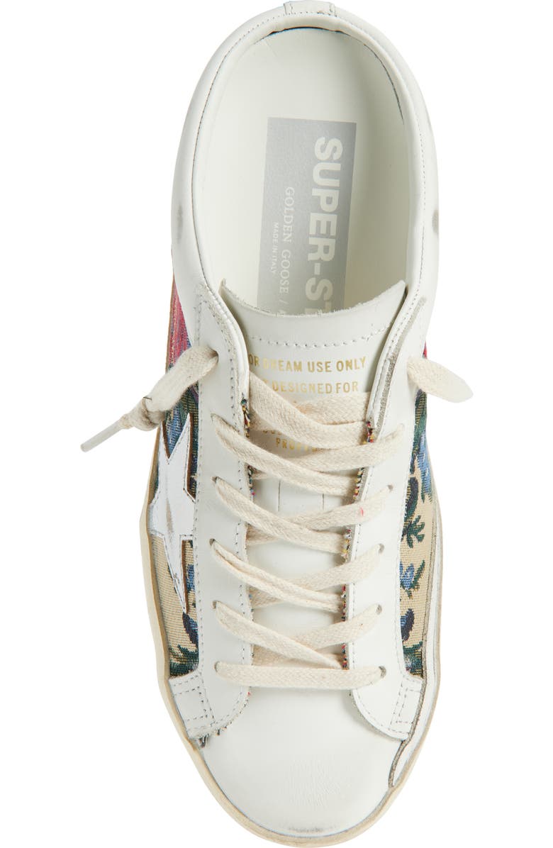 Golden Goose Super-Star Sabot Mule Sneaker, Alternate, color, White/ Multicolor/ Silver