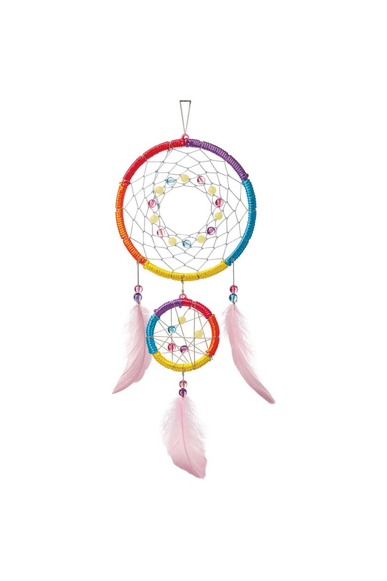 KidzMaker Make Your Own Dream Catcher Craft Kit, Alternate, color, Multicolored