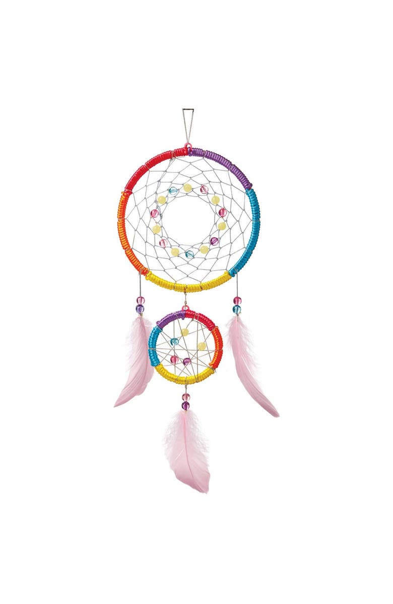 4M KidzMaker Make Your Own Dream Catcher Craft Kit, Alternate, color, Multicolored