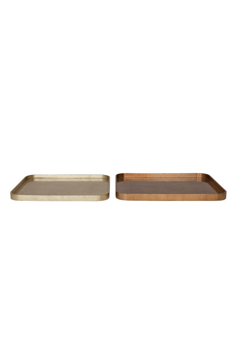 Storied Home 2-Piece Tray Set, Main, color, Natural