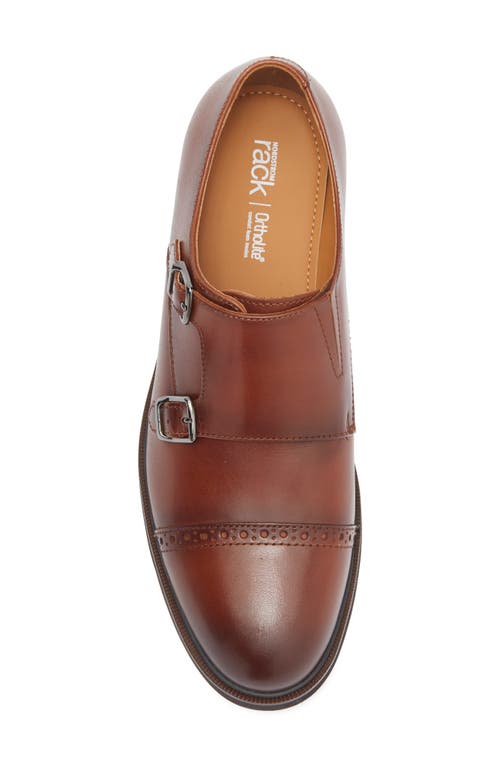 Nordstrom Rack Ruben Cap Toe Double Monk Strap Shoe In Brown