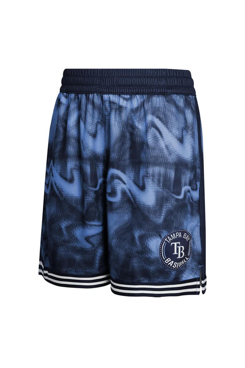 Youth Navy/Light Blue Tampa Bay Rays Outfielder Shorts, Alternate, color, Navy