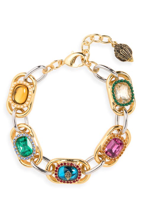 Gemstone Chain Flex Bracelet