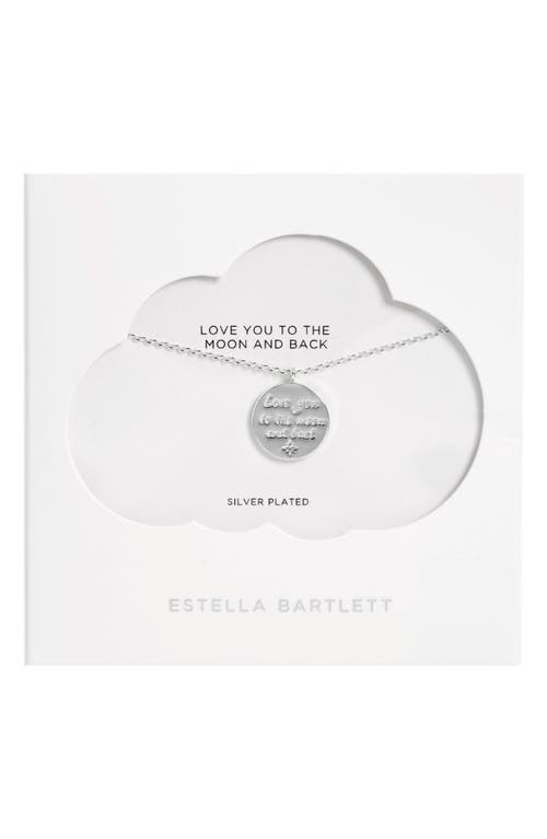 Estella Bartlett Love You To The Moon And Back Pendant Necklace