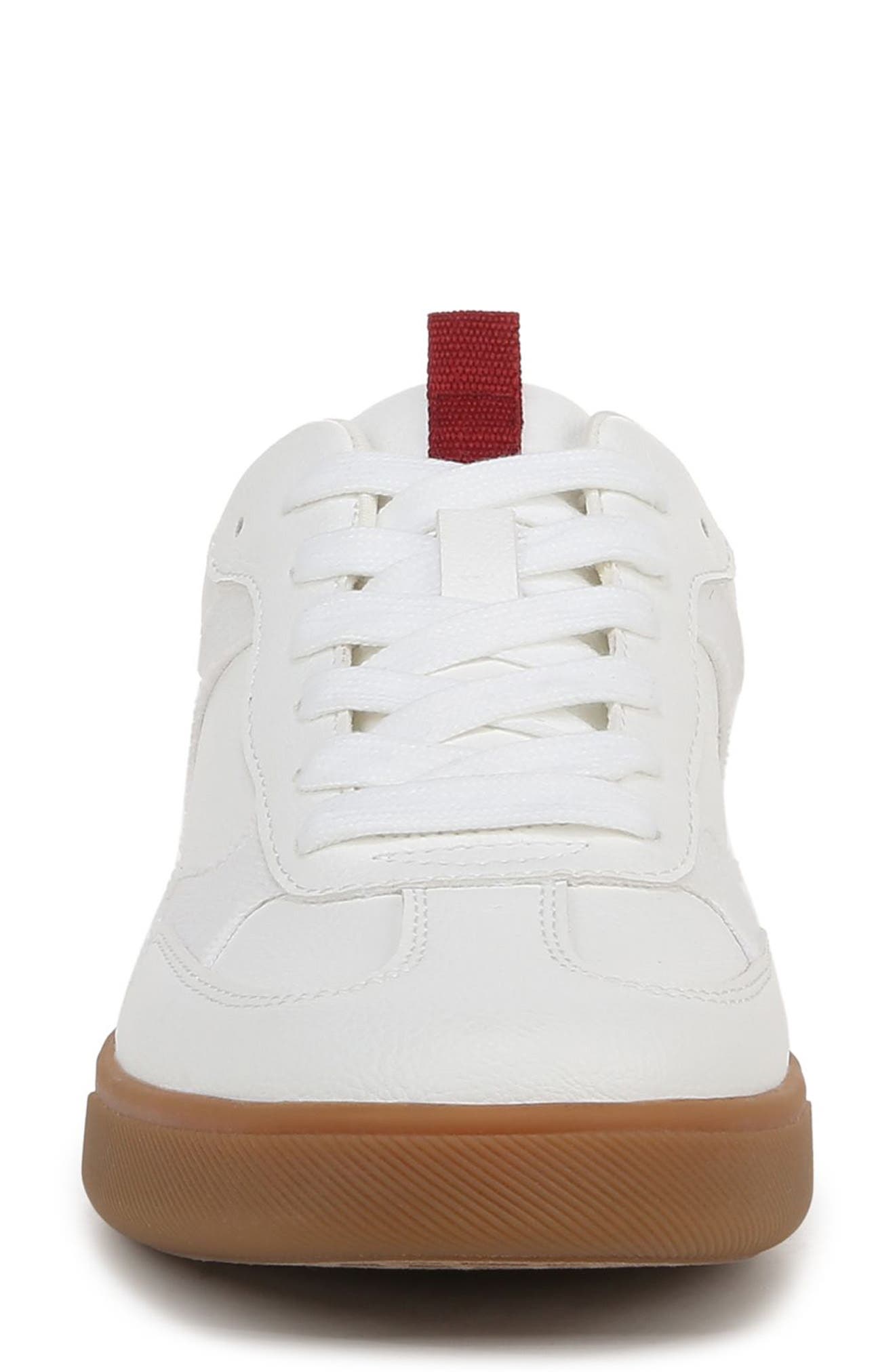 Tastic Low Top Sneaker, Alternate, color, WHITE/ RED FAUX LEATHER