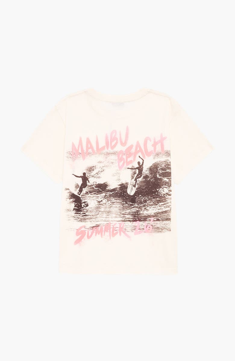 ANINE BING Shelley Surfer Tee, Alternate, color, Washed Buttercream