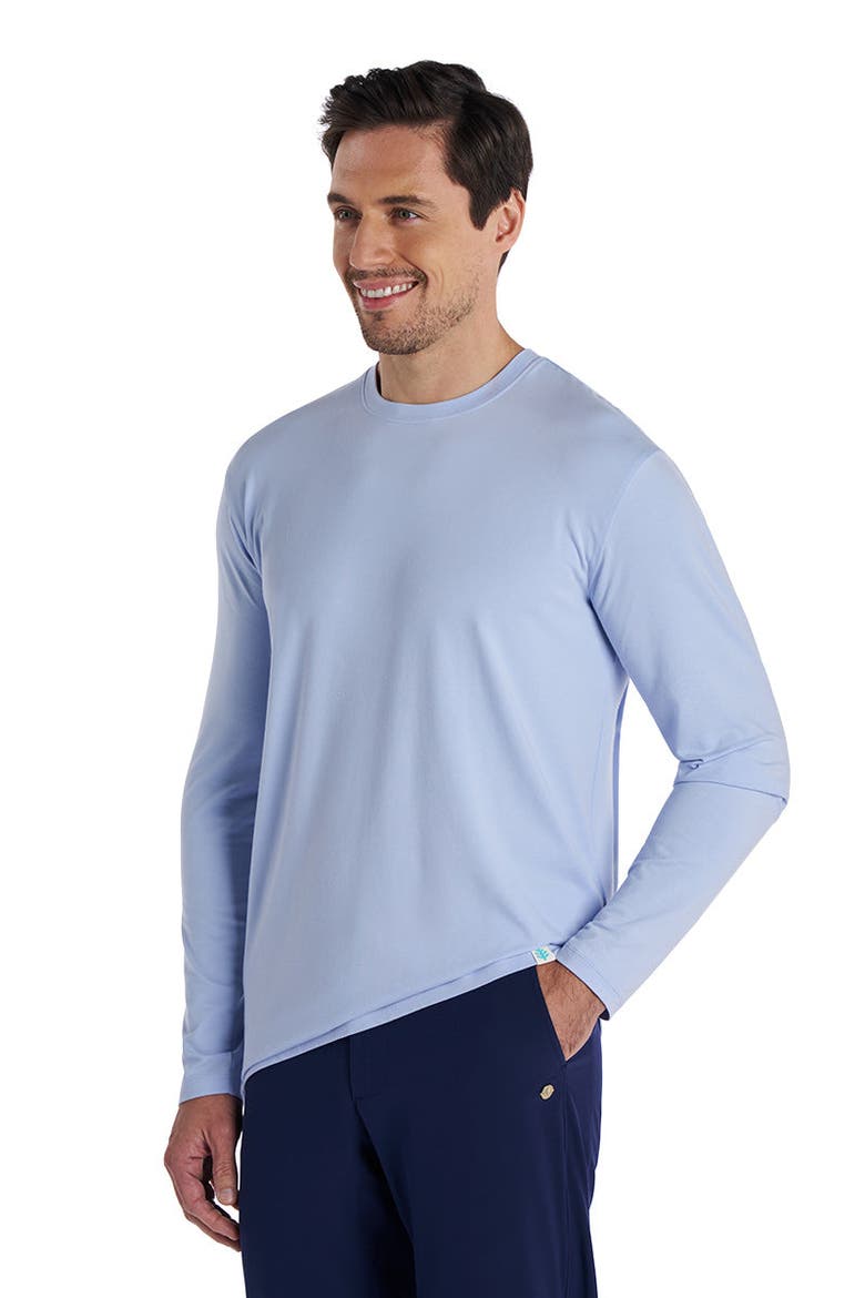 Men's Morada Long Sleeve T-Shirt, UPF 50+ Sun Protection, Alternate, color, Periwinkle Purple