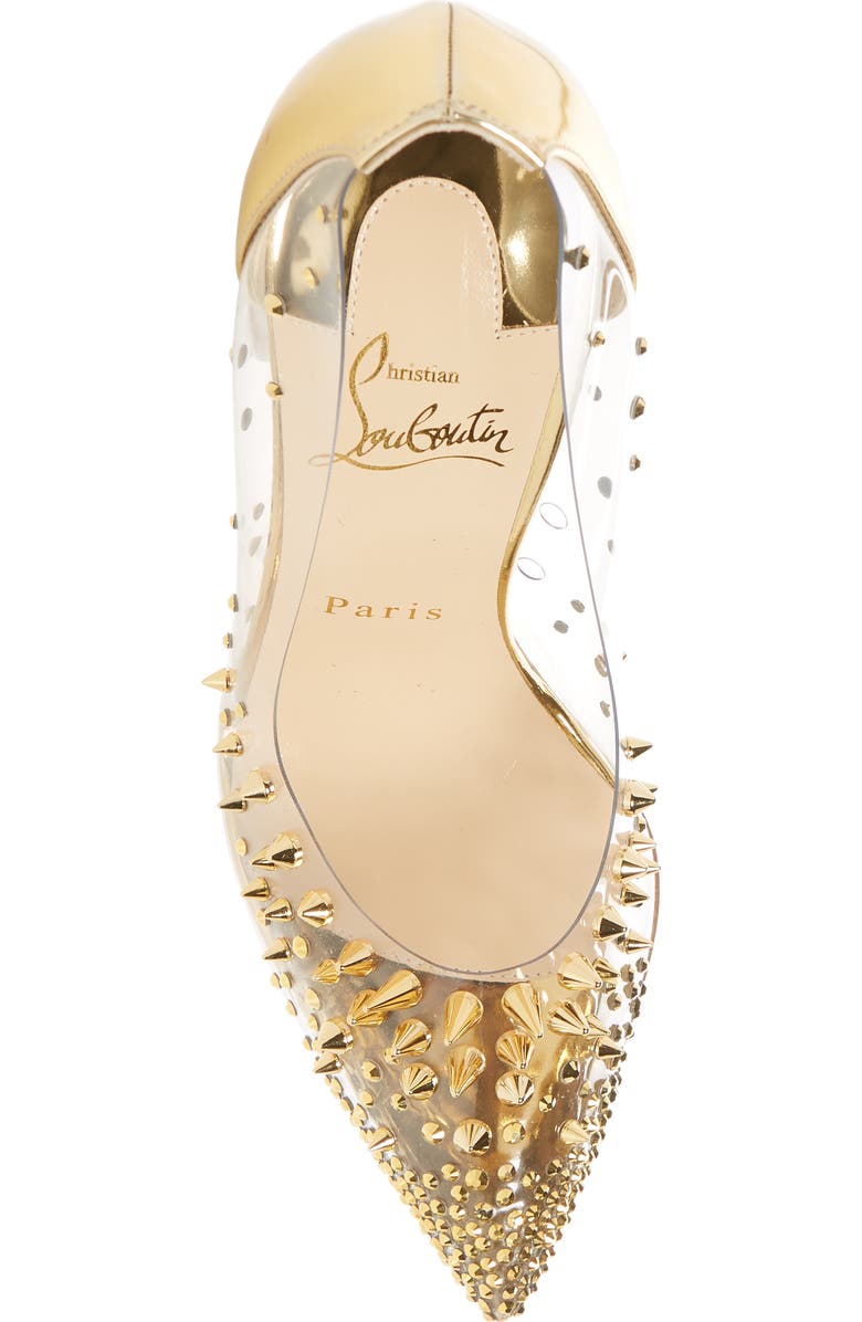 Christian Louboutin Grotika Spike Clear Pump, Alternate, color,