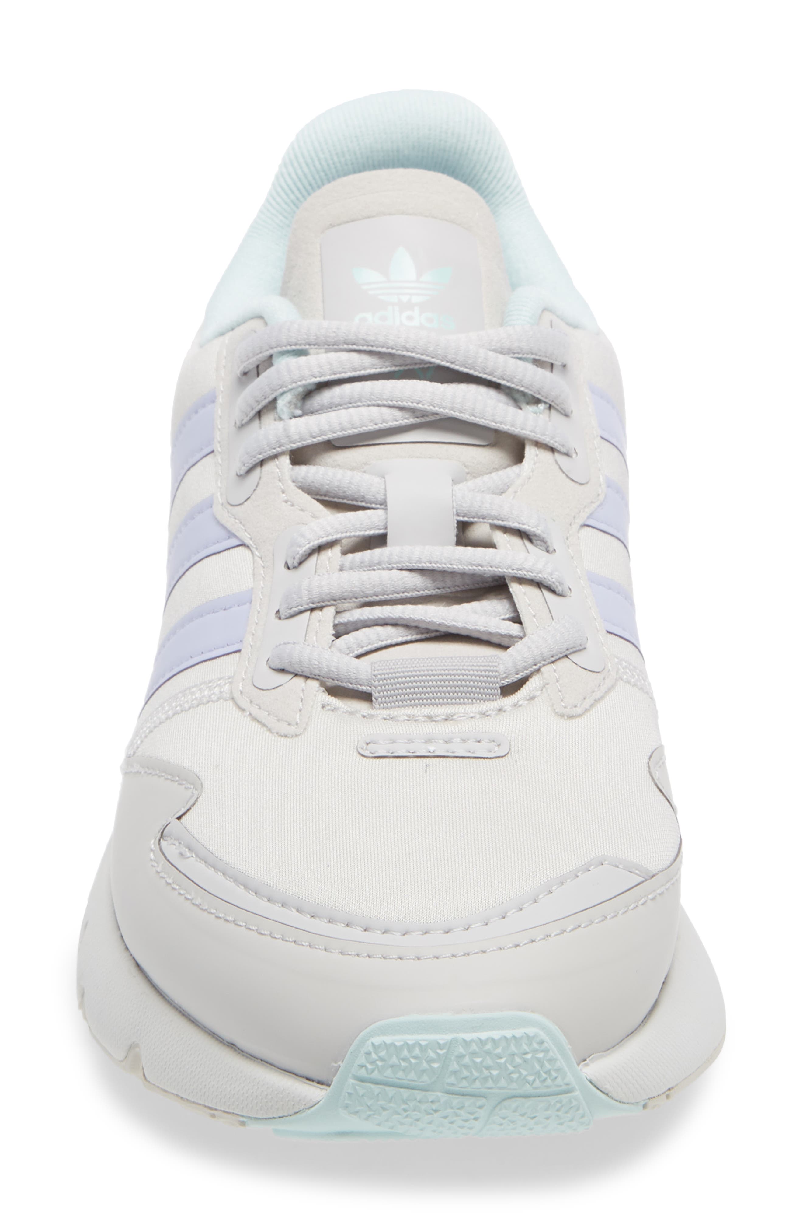 ZX 1K Boost Sneaker, Alternate, color, GREY/ VIOLET/ HALO MINT