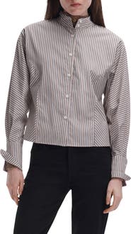 rag & bone Dustin Striped Cotton Poplin Shirt