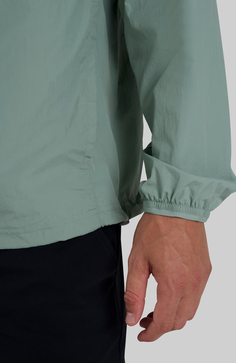 Bad Birdie Bad Elements Water Repellent Quarter Zip Windbreaker, Alternate, color, Washed Sage