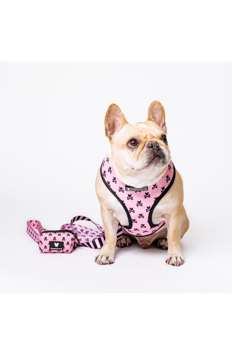 Frenchie Duo Reversible Harness, Alternate, color, Pink Bad To The Bone