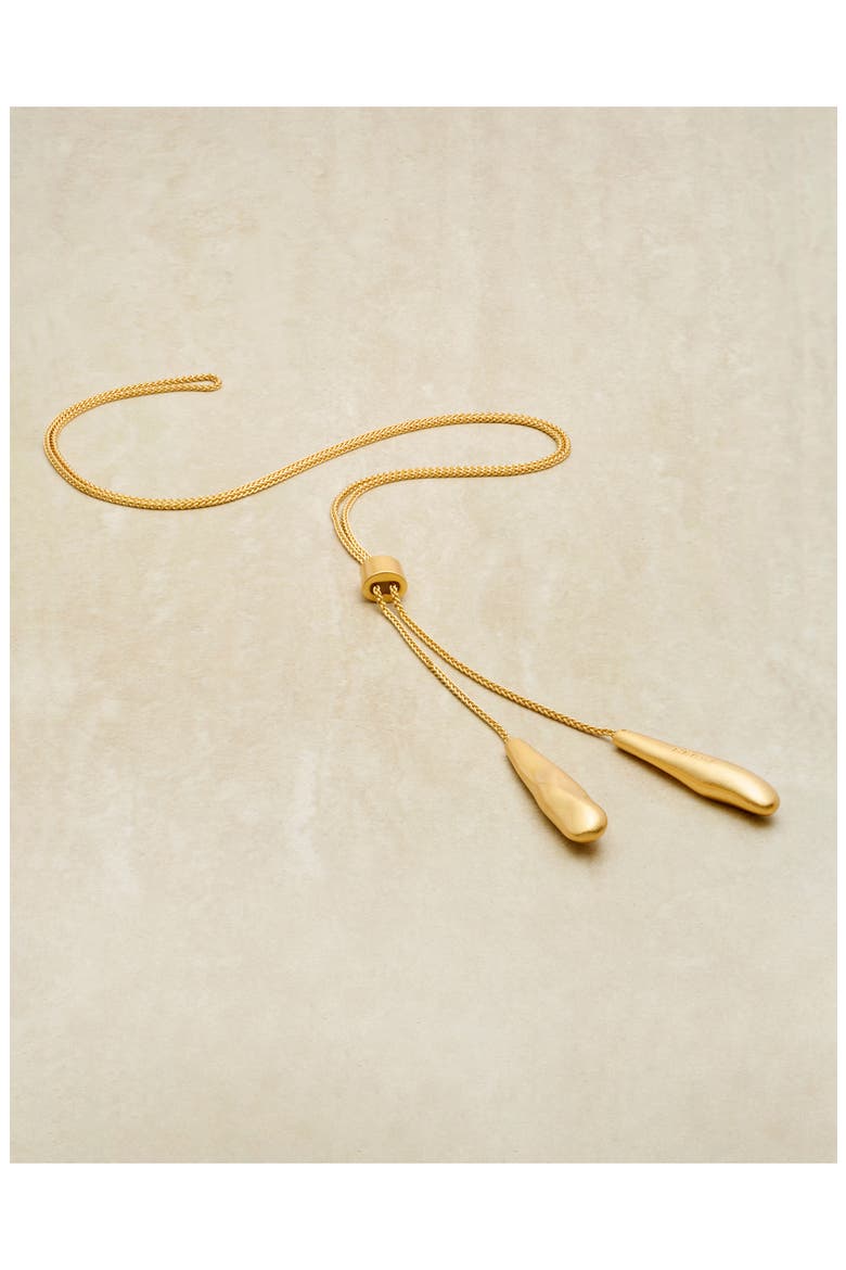 Tova Lariat Necklace, Alternate, color, GOLD TONE