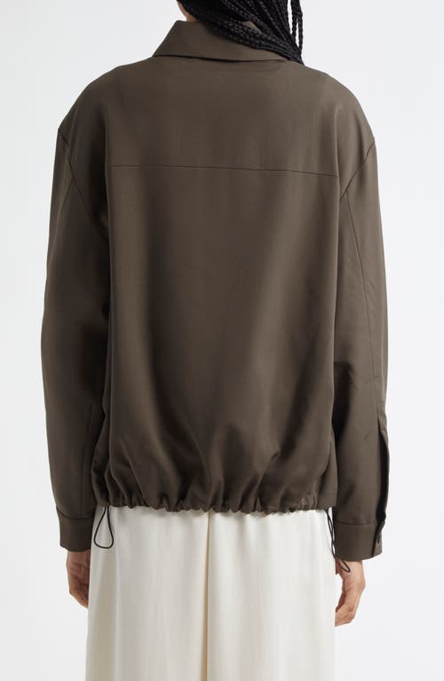 Rohe Virgin-wool Bomber Jacket In Earth