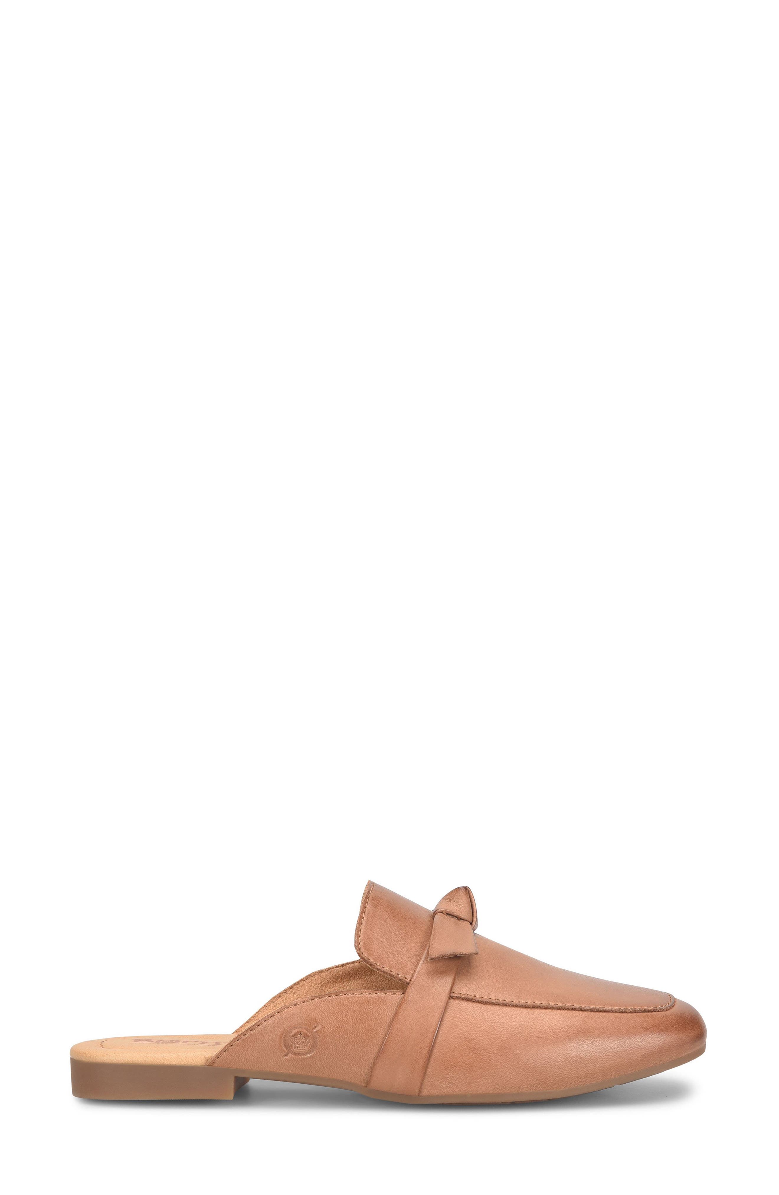 Annie Loafer Mule, Alternate, color, BROWN LEATHER